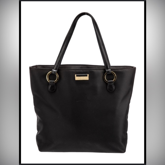 Kate Spade New York Black Nylon Gold Hardware Tote Bag - Picture 1 of 9
